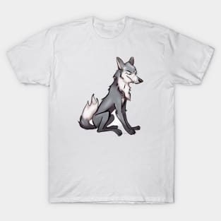 Cute Wolf Drawing T-Shirt